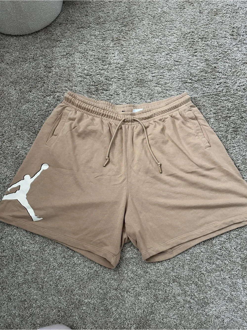 Jordan Tan Fleece Jumpman Athletic Shorts